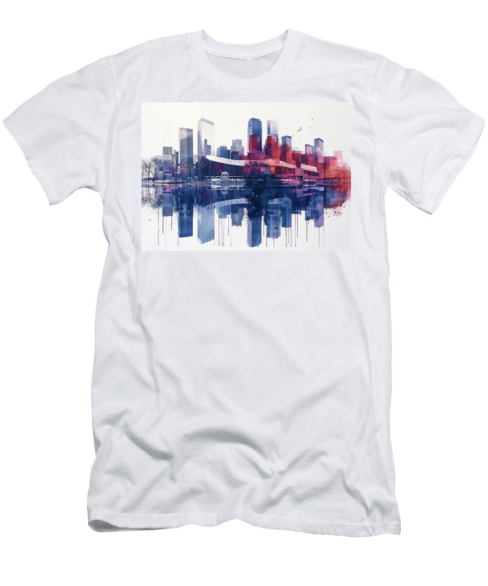 Little Caesars Arena Detroit Detroit Red Wings Arena NHL Detroit Cityscape Cityscape Giunia Sigworth T-Shirt