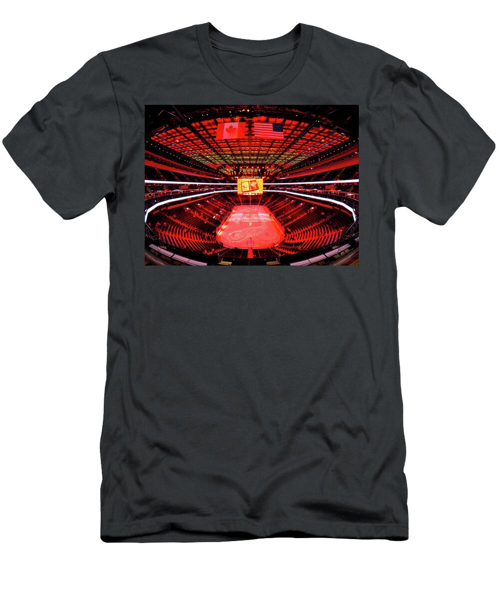 Little Caesars Arena Detroit Red Wings Ken Figurski T-Shirt
