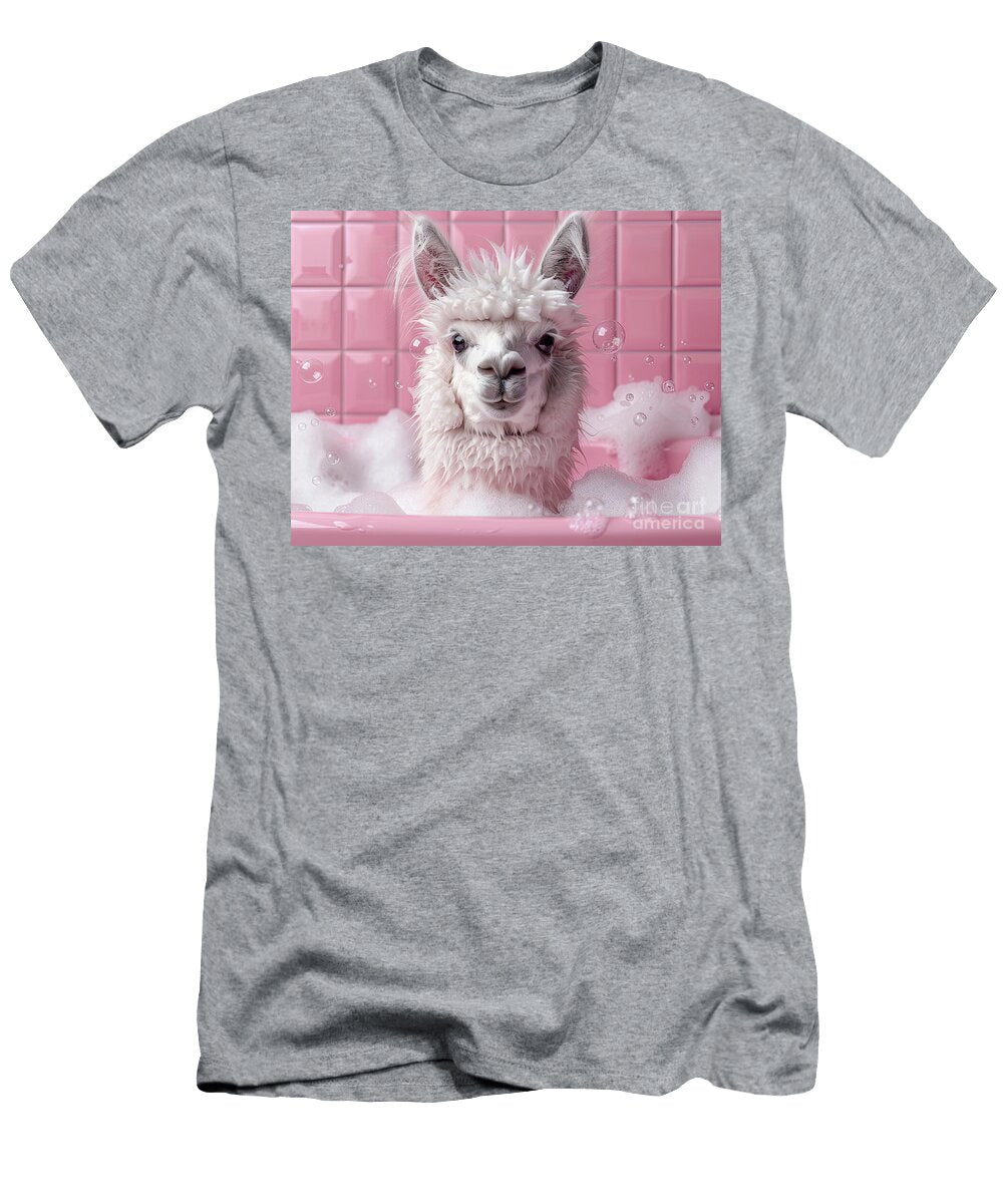 Little Llama Bubble Bath Tina Lecour T-Shirt