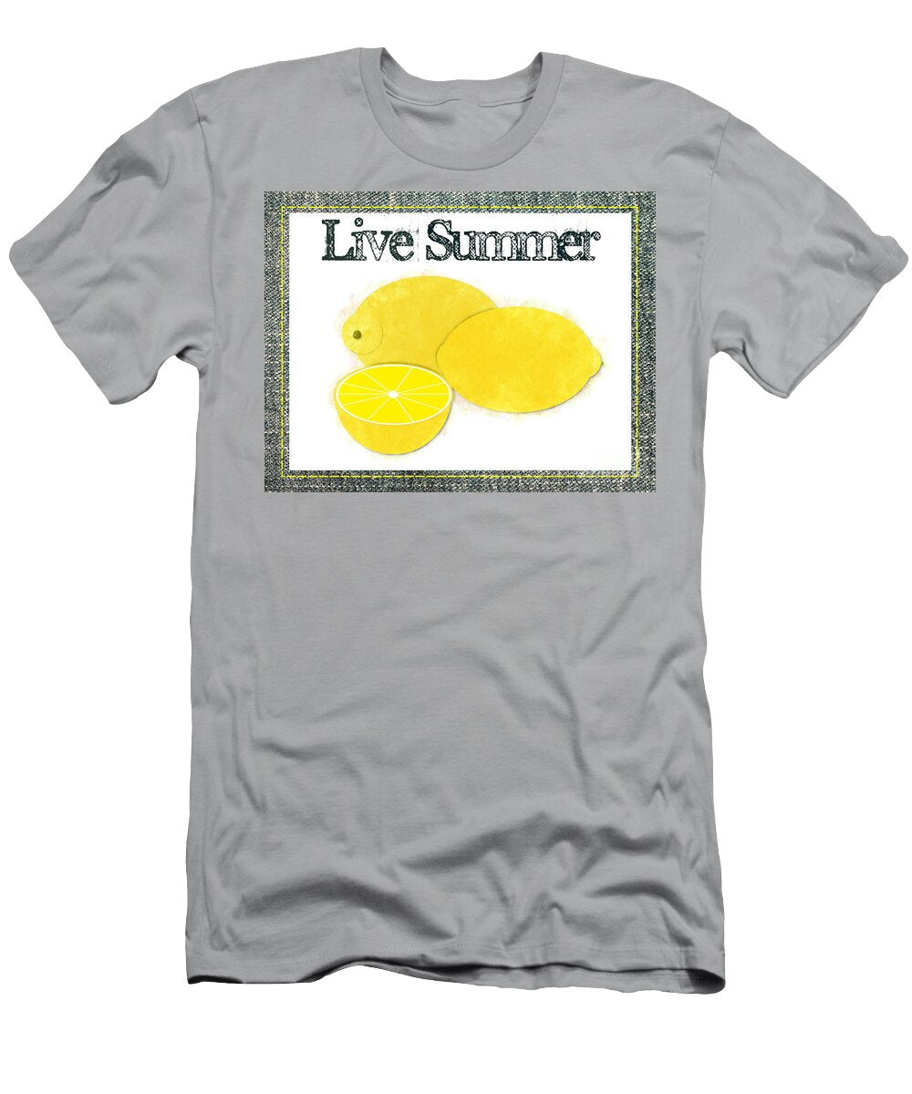 Live Summer Lemons Watercolor Colleen Cornelius T-Shirt