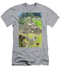 Llama and Machu Picchu Jess Kraft T-Shirt
