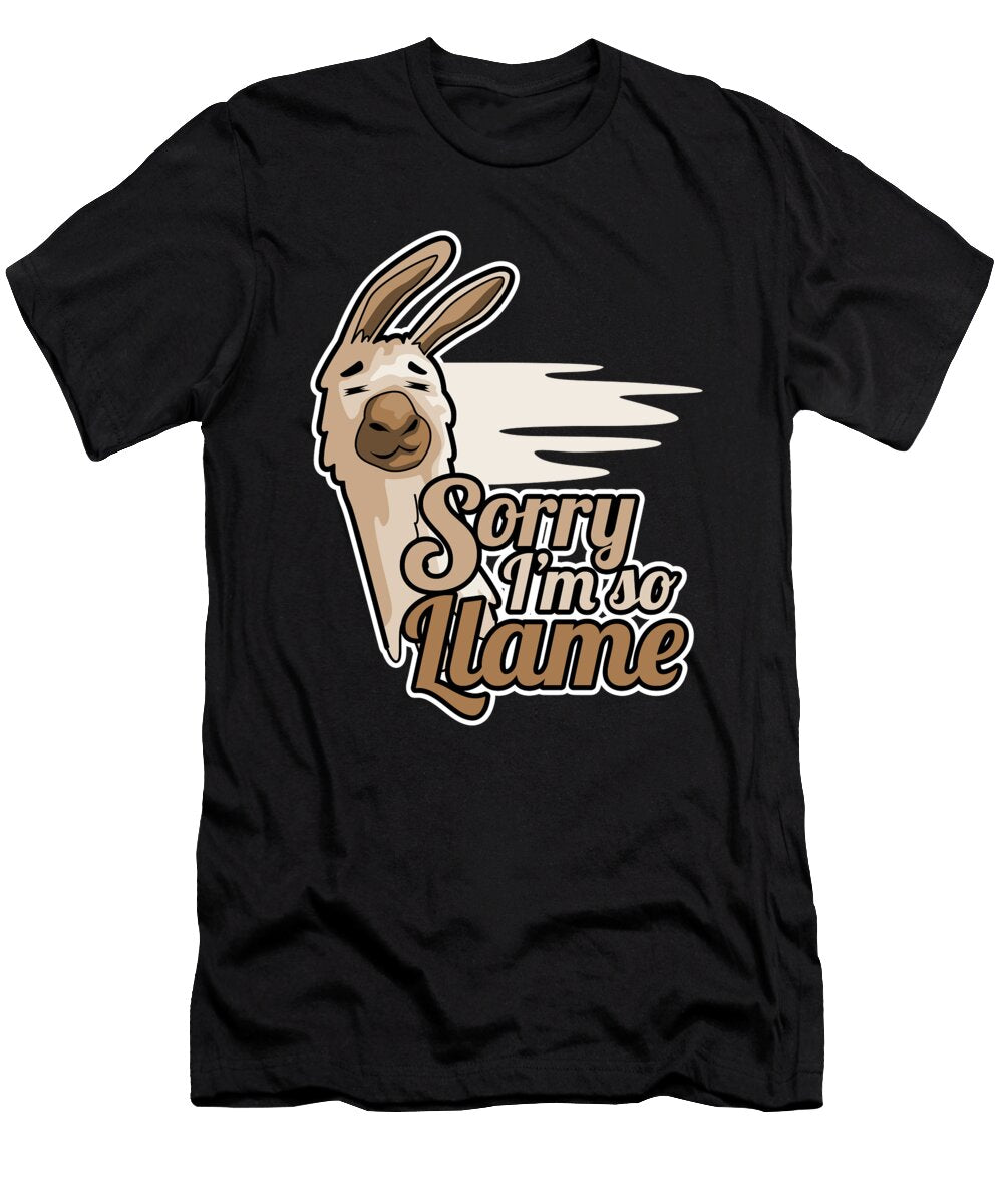 Llama Animal Alpaca Sorry Im So Llame Gift Idea Haselshirt T-Shirt