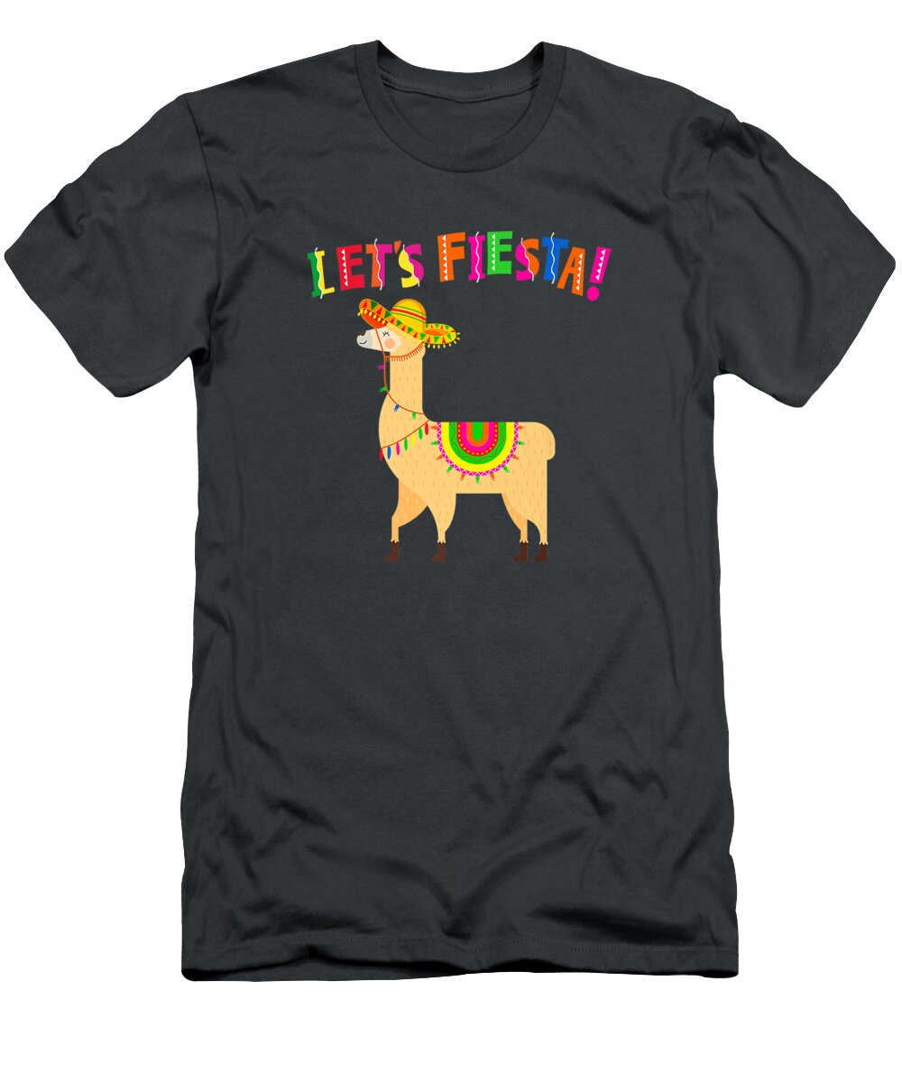 Llama Cinco De Mayo Funny Alpaca Outfit Mexican Party Cinco De Mayo Oakleyray5mimi T-Shirt