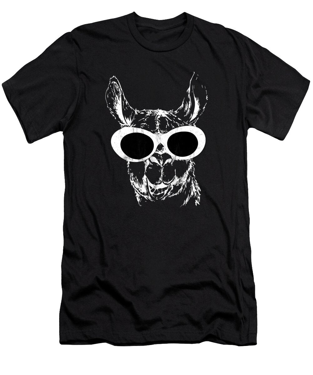 Llama Clout Goggles Llama Edm Hip Hop Rappers Noirty Designs T-Shirt