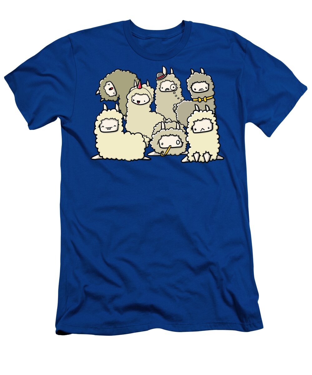 Llama Doodle Gladys P Nut T-Shirt