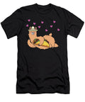 Llama Eating Taco Cool Mexican Alpaca Funny Eboni Dabila T-Shirt