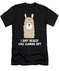 Llama I Just Really Like Llamas Ok Funny Llama Eq Designs T-Shirt