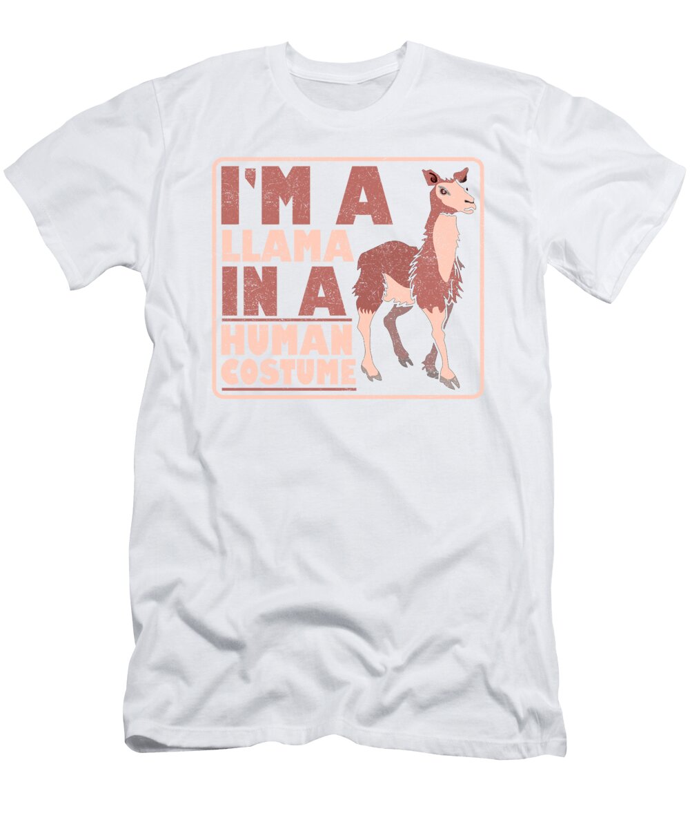 Llama in Human Costume Kanig Designs T-Shirt