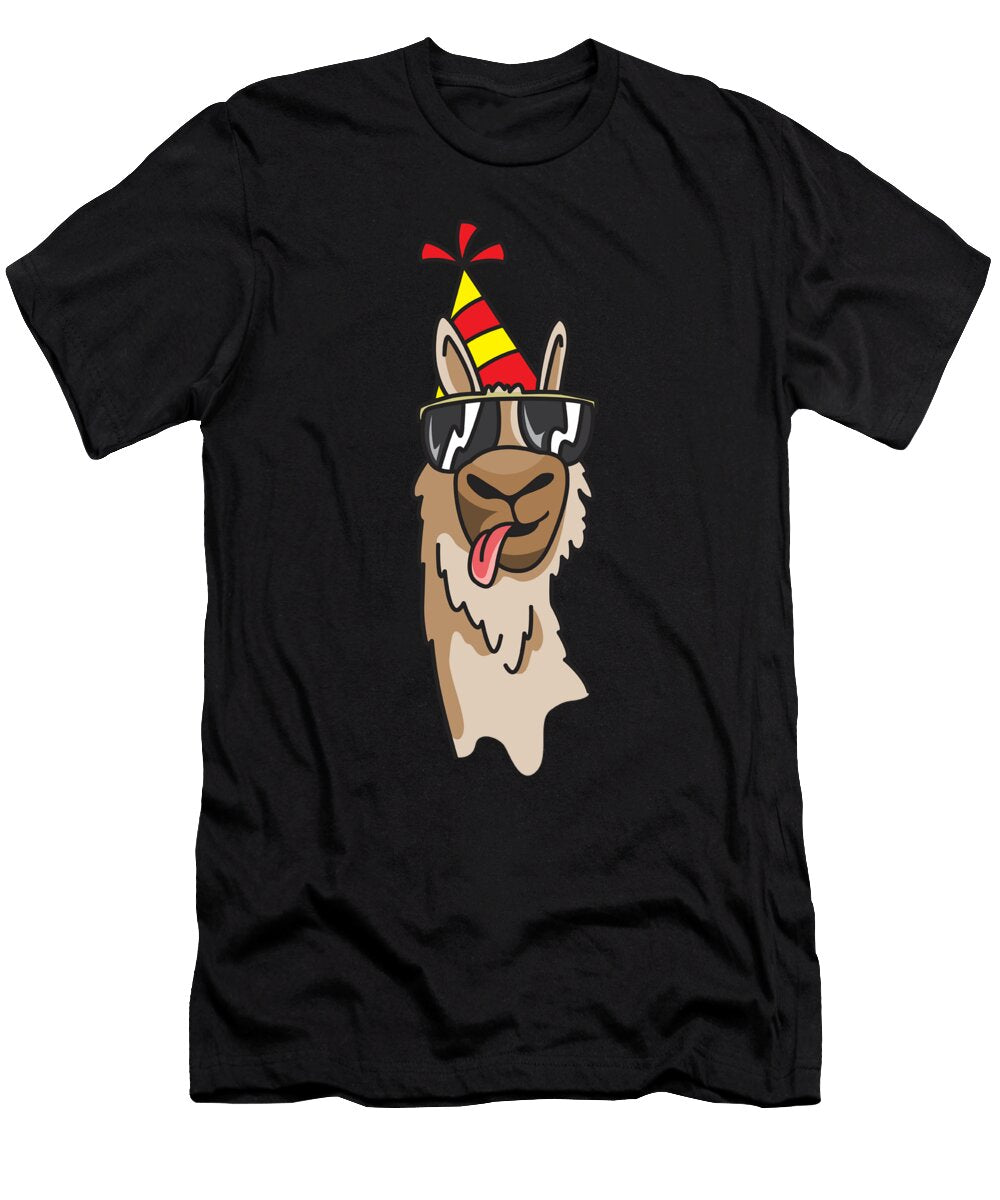 Llama Lama Alpaca Cool Funny Haselshirt T-Shirt
