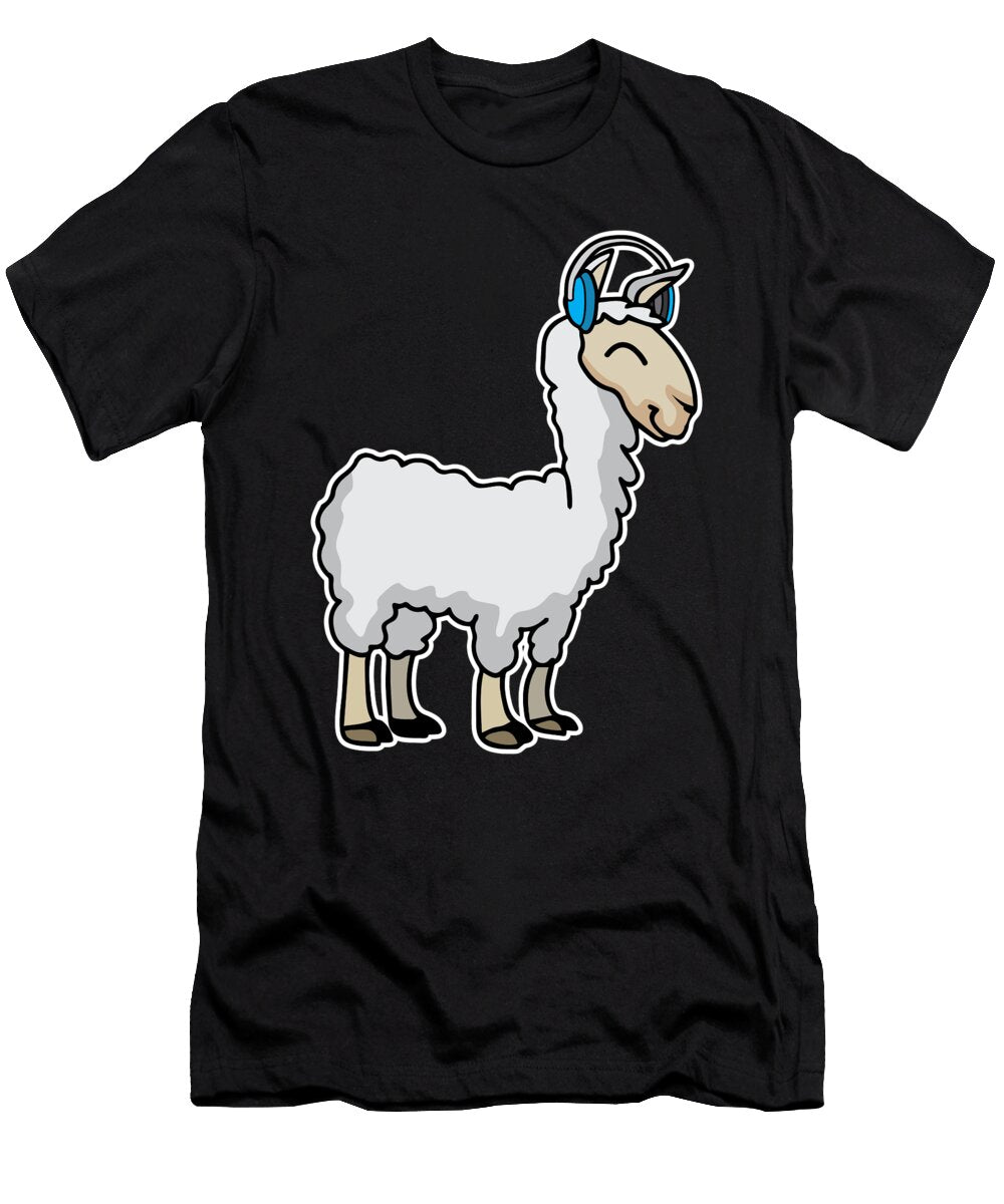 Llama Lama Alpaca Music Haselshirt T-Shirt