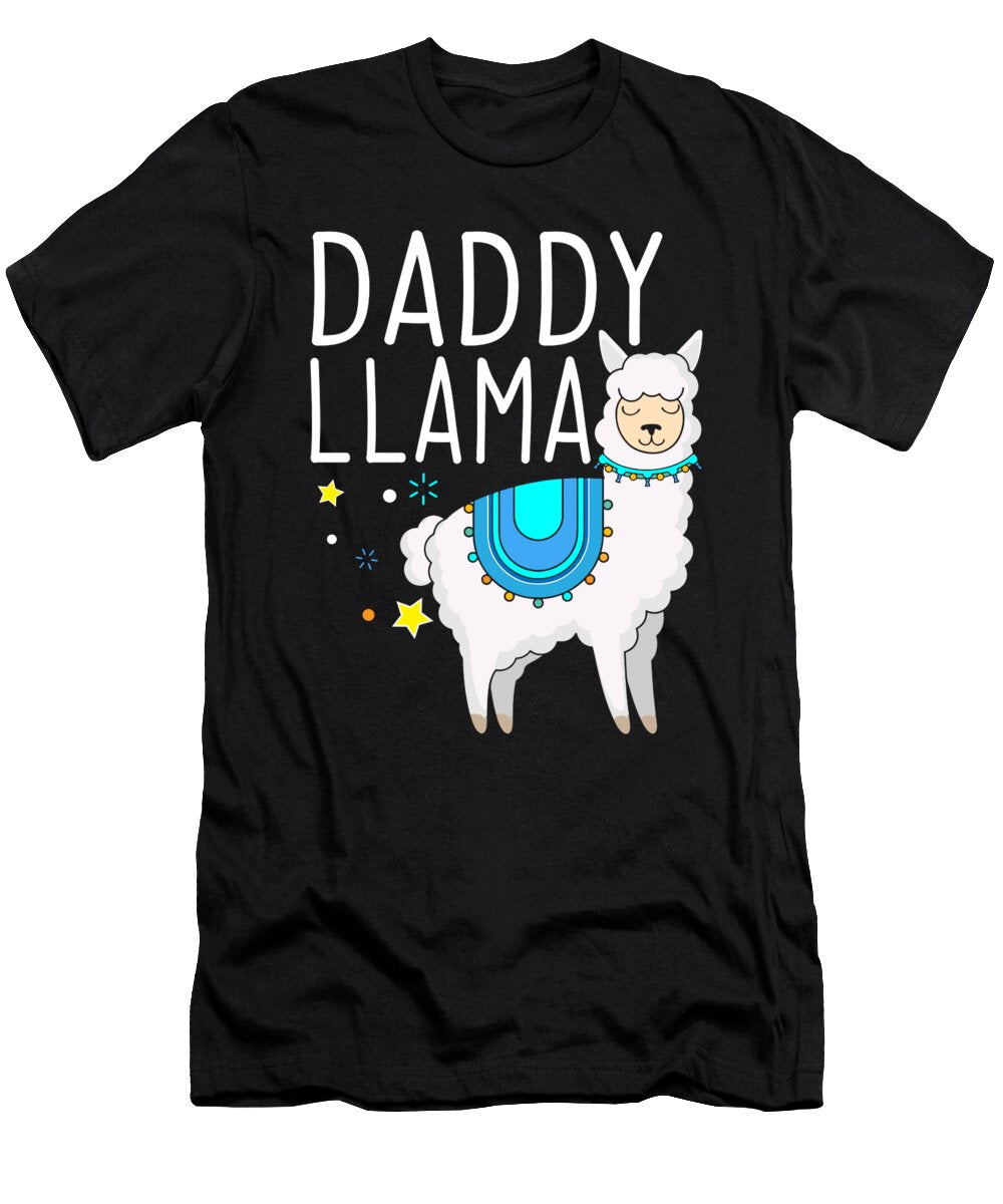 Llama Lover I Daddy Birthday I Fathers Day I Daddy Llama Maximus Designs T-Shirt