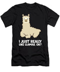 Llama Lover I Just Really Like Llamas Ok Funny Llama Eq Designs T-Shirt
