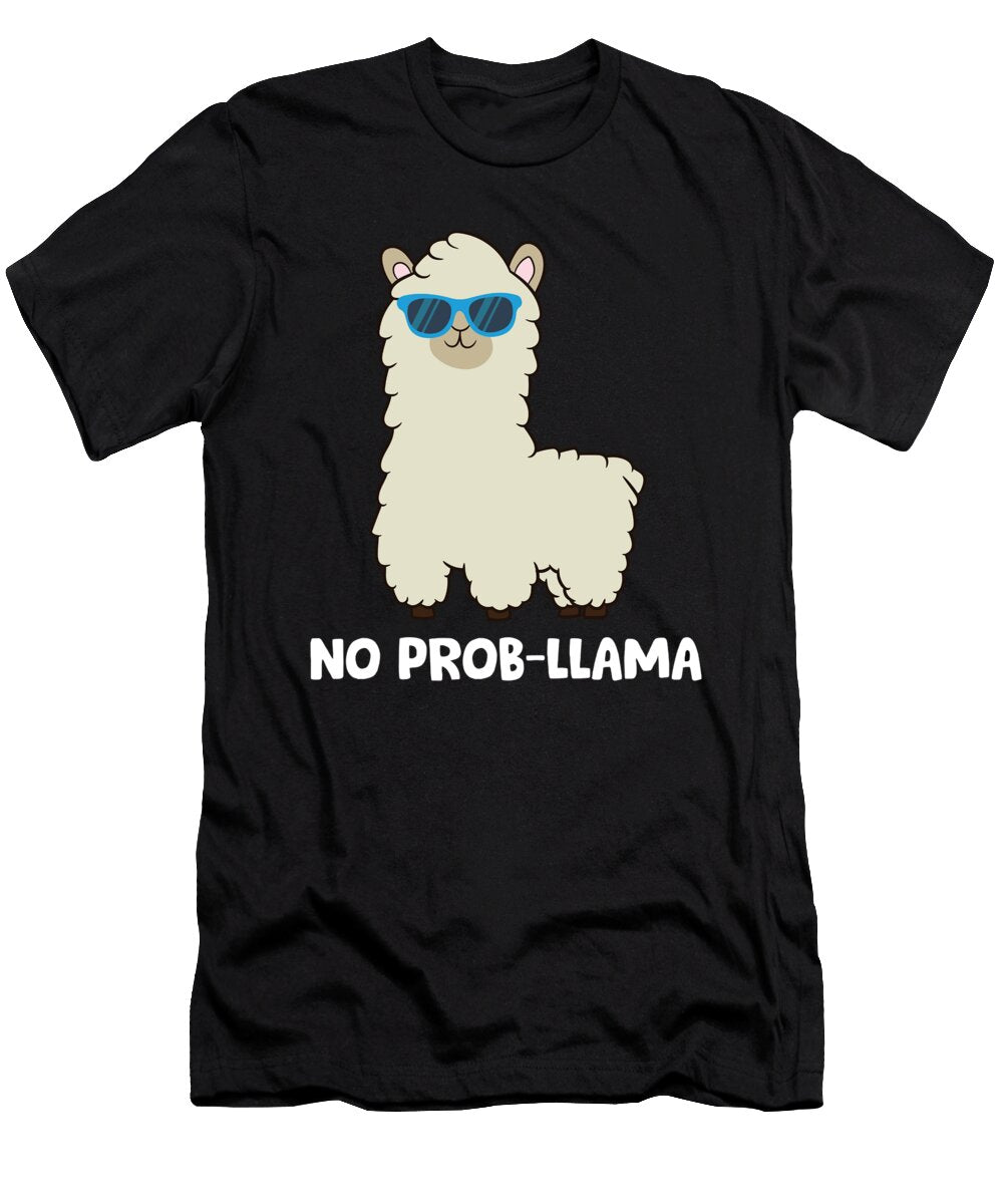 Llama Lover No Prob Llama Alpaca No Probllama Prob Llama Eq Designs T-Shirt