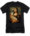 Llama Mona Lisa Painting Art Dog Mom Dad Men Zyneu Gangd T-Shirt