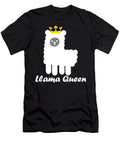 Llama Queen Cute Animal Crown Lark Designs T-Shirt