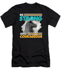 Llama Quote Be Strong and Courageous Latin America Focus T-Shirt
