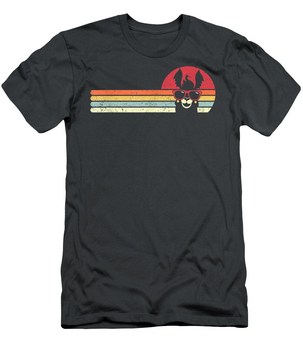 Llama Retrotyle Alpaca Maddis Rhiann T-Shirt
