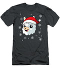 Llama Santa Xmas Winter Snowflake Cute Landon Nostaln T-Shirt