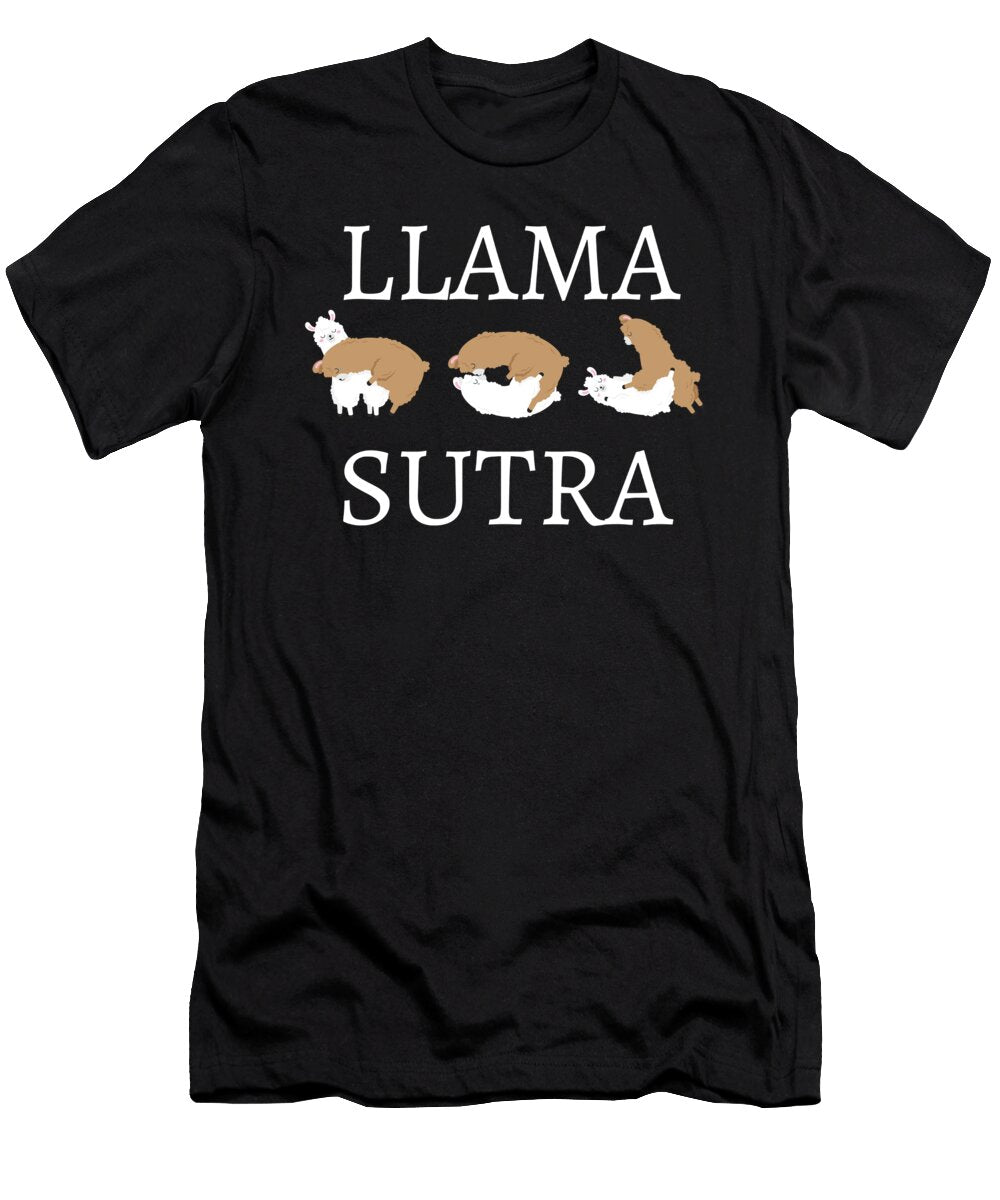Llama Sexy Guy Cute and Funny Llama Gift Animal Humor Martin Hicks T-Shirt