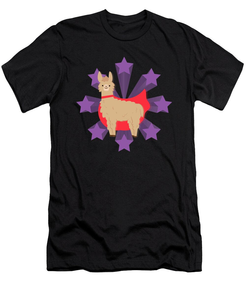 Llama Superhero Manuel Schmucker T-Shirt