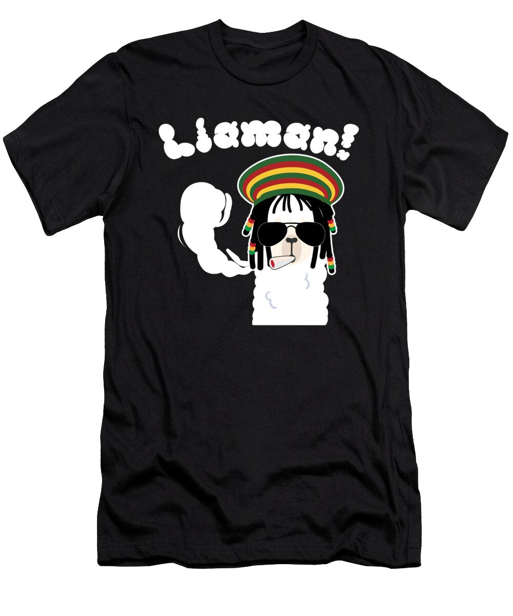 Llama Sutra Funny Llama Kama Sutra Gift Animal Humor Martin Hicks T-Shirt