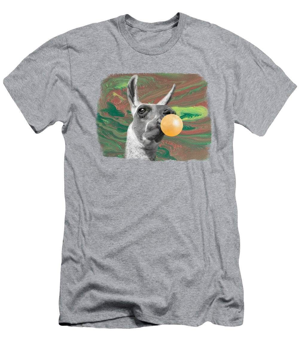 Llama with Bubble Gum 2 Elisabeth Lucas T-Shirt