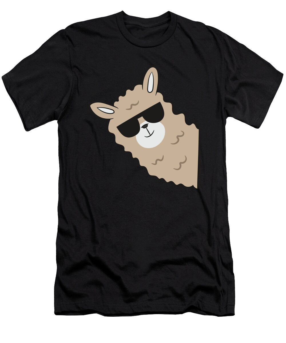 Llama with Sunglasses Funny Llama Eq Designs T-Shirt