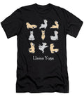 Llama Yoga for Women Men Namaste Om Alpaca Dark Nikita Goel T-Shirt