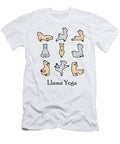 Llama Yoga for Women Men Namaste Om Alpaca Light Nikita Goel T-Shirt