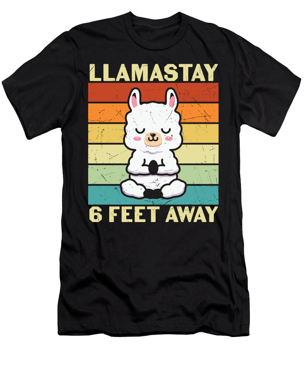 Llamastay 6 Feet Away Sambel Pedes T-Shirt