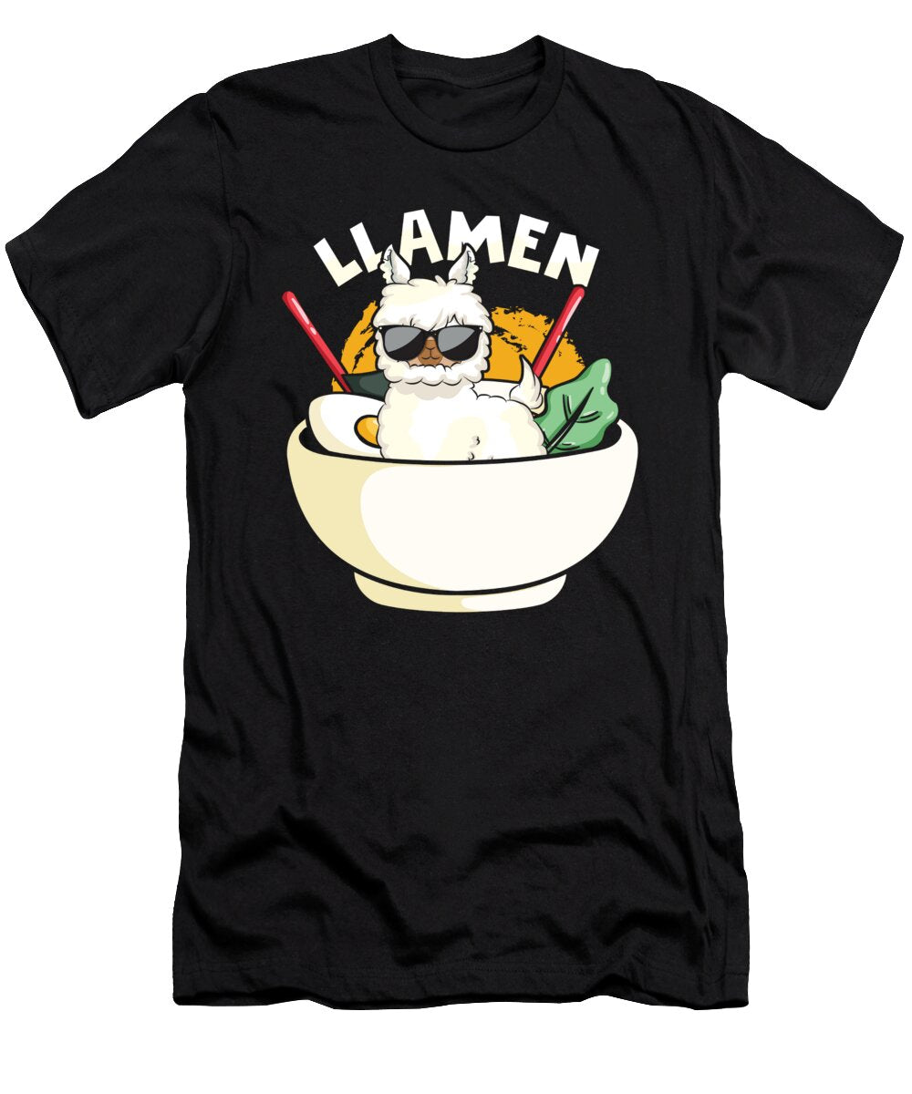 Llamen Cool Llama Ramen Japanese Food Gift Thomas Larch T-Shirt