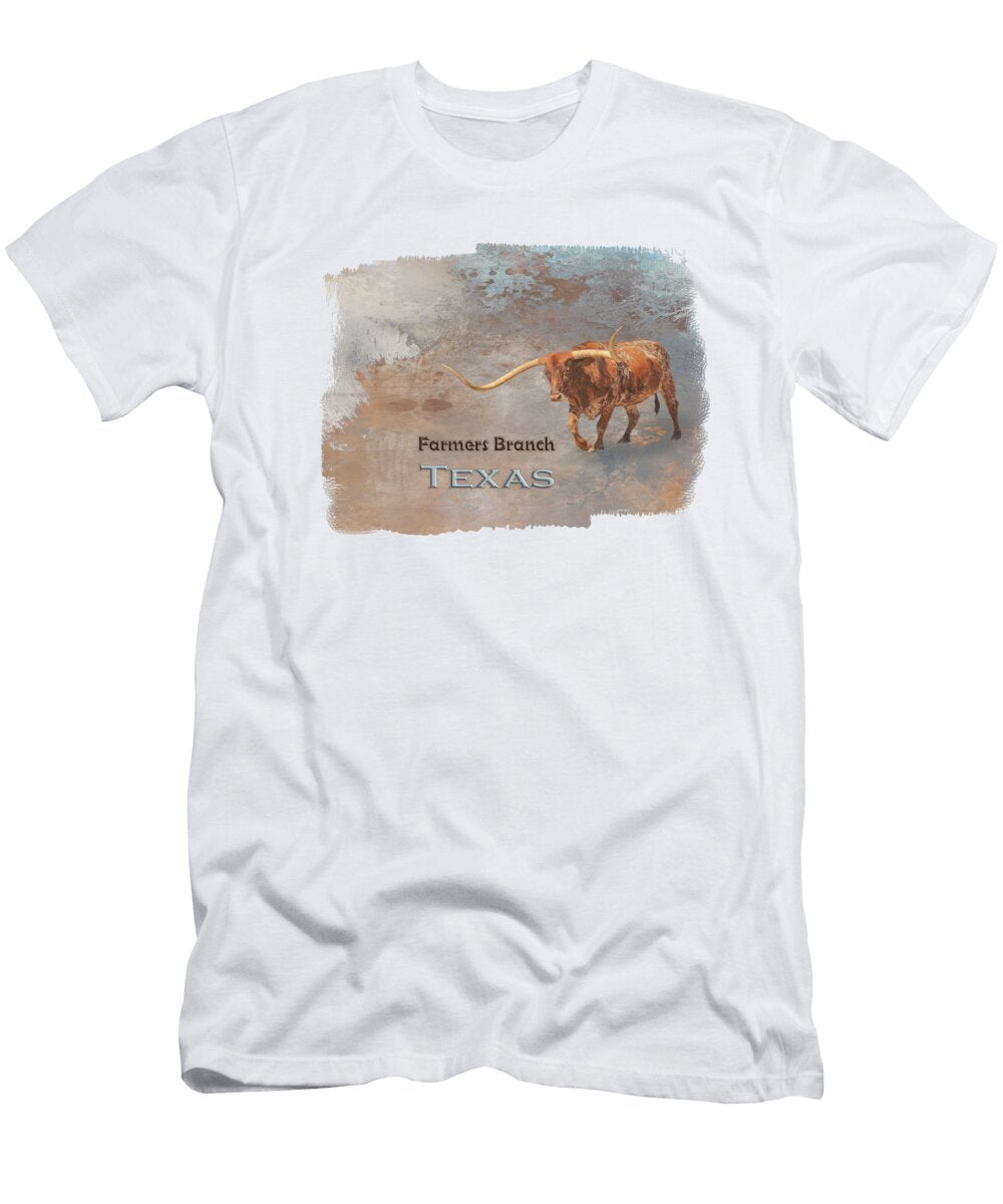 Longhorn Bull Farmers Branch Elisabeth Lucas T-Shirt