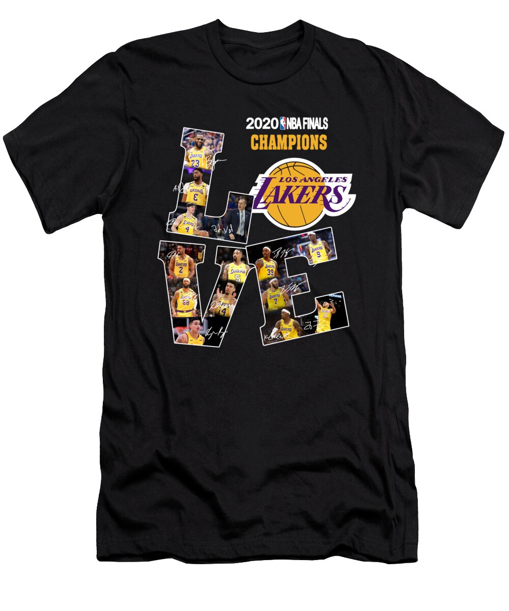 Los Angeles 2020 NBA Finals Champions Love Signatures Th T-Shirt