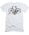 Los Angeles California American Flag Bicycle California Dreaming Exploring Socals Metropolis Dnt Prints T-Shirt