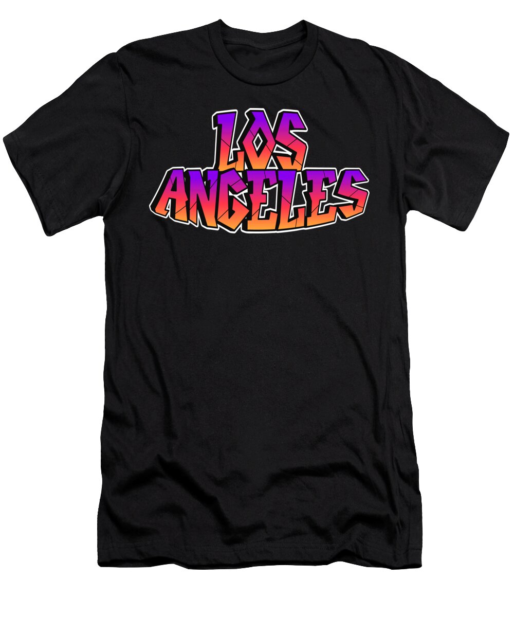 Los Angeles Coastal Charms and Urban Delights Dnt Prints T-Shirt
