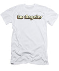Los Angeles Los Angeles Retro Rainbow Typography Style Exploring Socals Metropolis Dnt Prints T-Shirt
