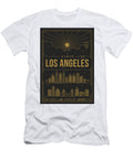 Los Angeles Minimal Lineal Poster Palm Trees and Pacific Breezes Dnt Prints T-Shirt
