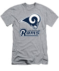Los Angeles Rams on an Abraded Steel Texture Movie Poster Prints T-Shirt