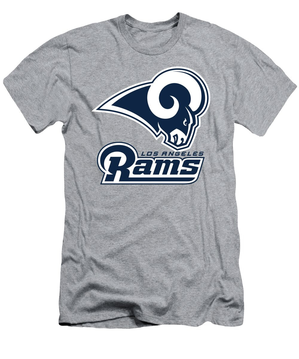 Los Angeles Rams on an Abraded Steel Texture Movie Poster Prints T-Shirt