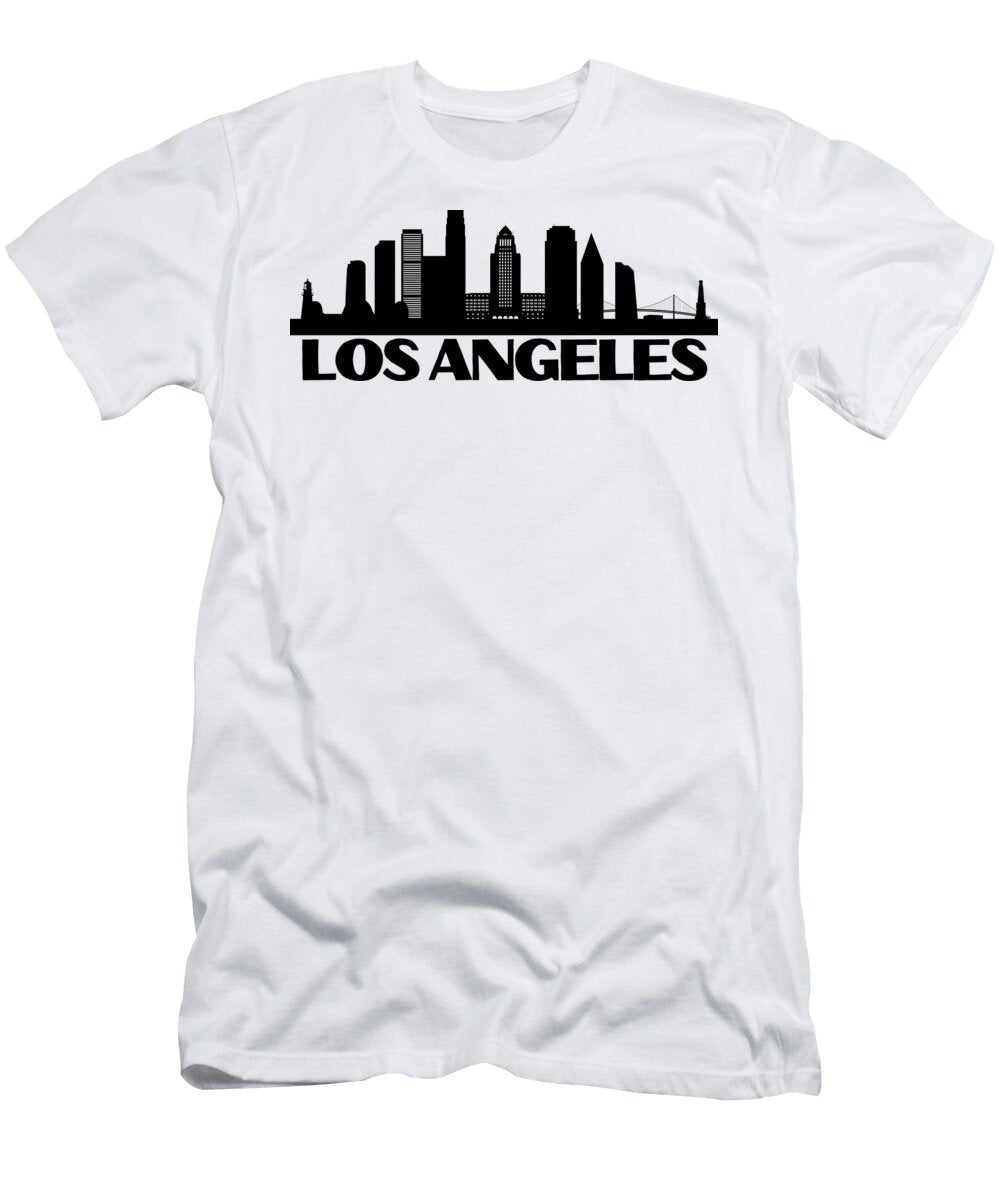 Los Angeles Skyline White Rodeo Drives Luxury and Fashion Dnt Prints T-Shirt