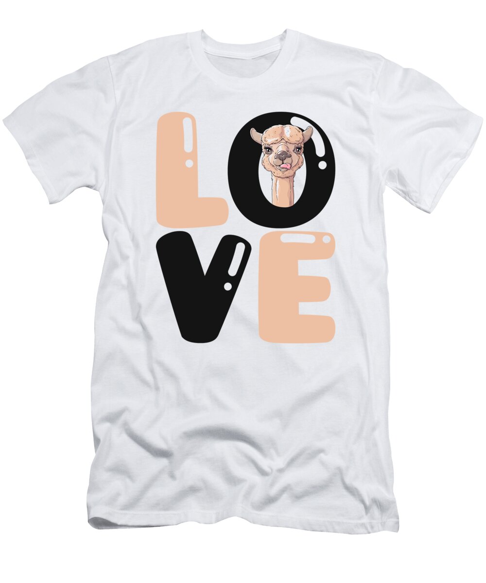 Love Llama Vicuna Guanaco Breeder Alpaca Graphics Lab T-Shirt