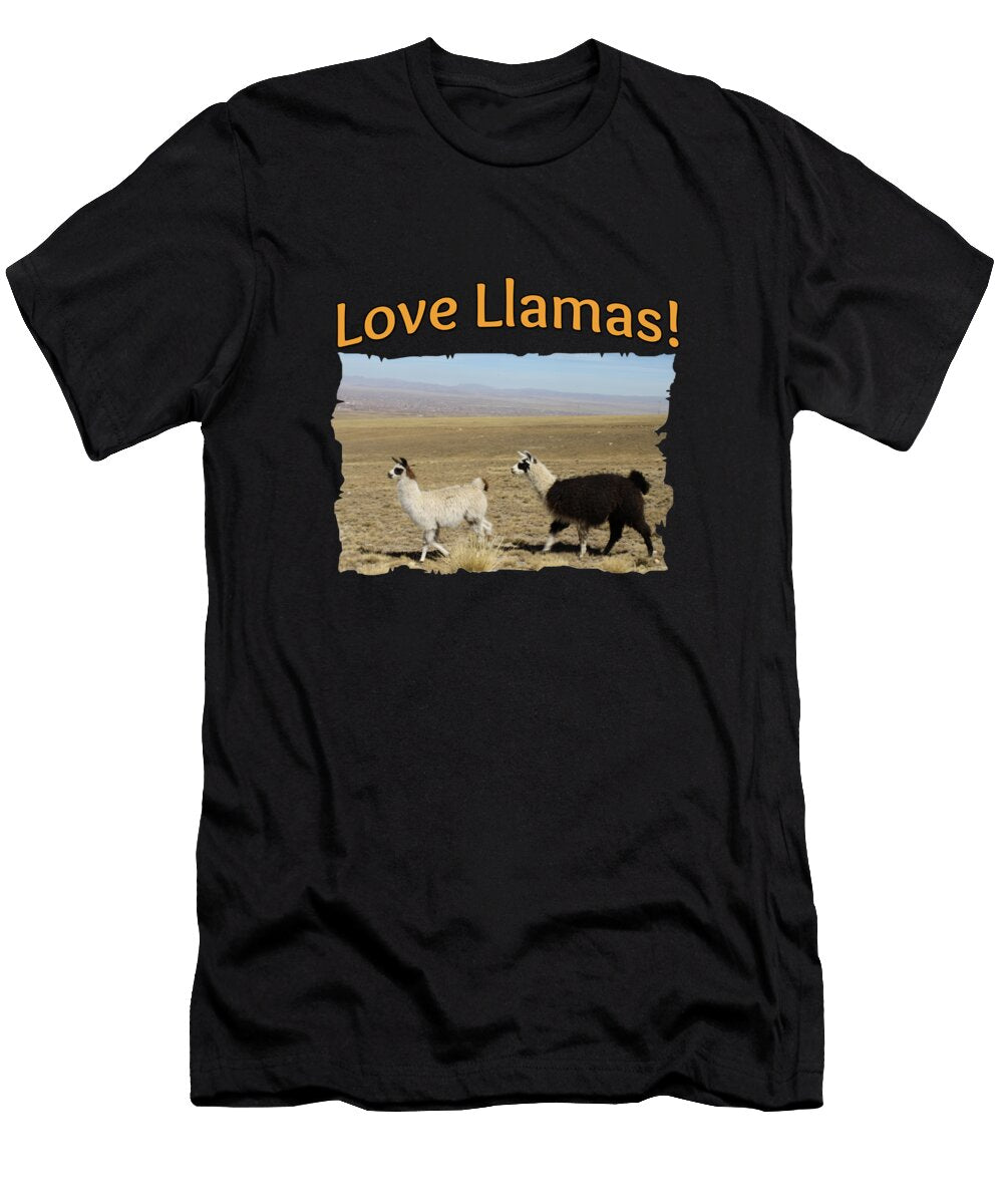 Love Llamas Best Friends Latin America Focus T-Shirt