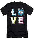 Love Siberian Husky Dog Jacob Zelazny T-Shirt