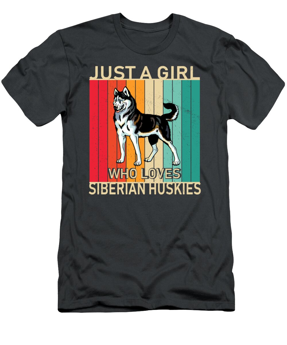 Loves Siberian Huskies Job T-Shirt