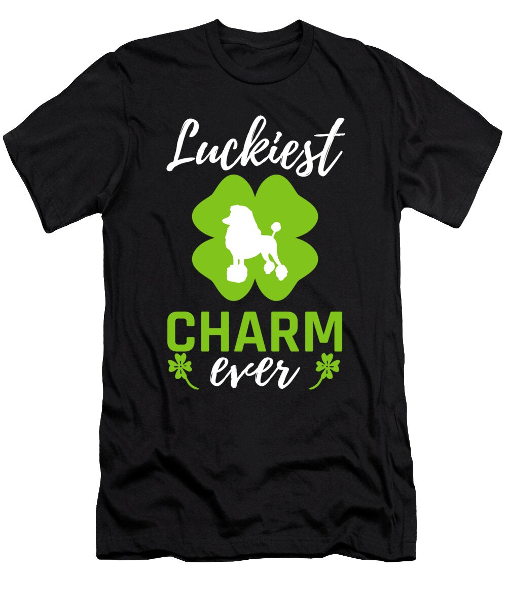Luckiest Charm Ever Poodle the Primal Matriarch Art T-Shirt