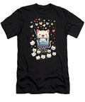 Lucky Cat Bubble Tea Bern Douxie Grimo Art T-Shirt