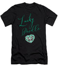 Lucky Poodle Dog Mom Gifts for Women Licensed Art T-Shirt
