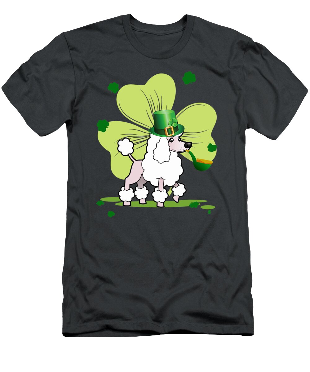 Lucky Standard Poodle Shamrock St Patricks Day 2020 Gift Julie Hurst T-Shirt
