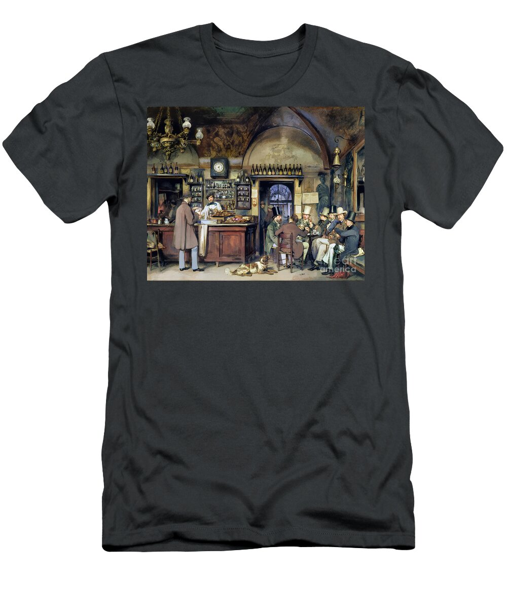 Ludwig Passini Artists At the Cafe Greco in Rome Jerzy Czyz T-Shirt