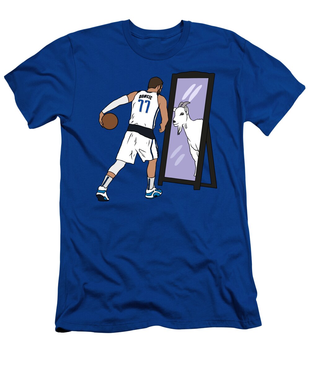 Luka Doncic Mirror Goat Rattraptees T-Shirt
